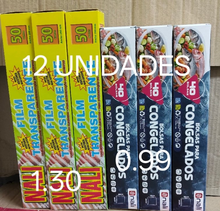 Plástico film trasparente y bolsas congelados — productos de limpieza en Madrid